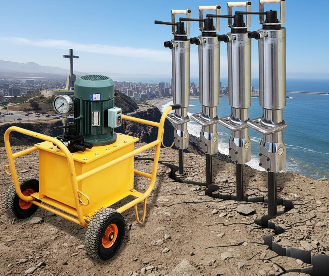 Divisor Hidráulico de Roca