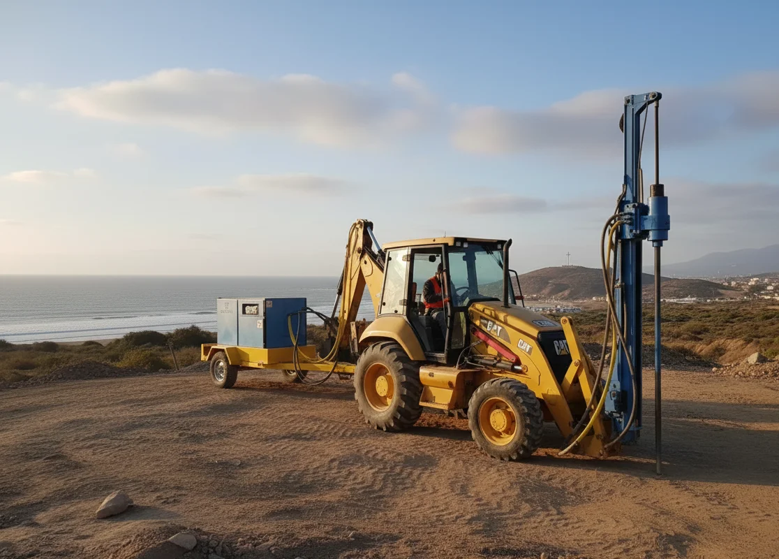 Perforadora DTH con Compresor