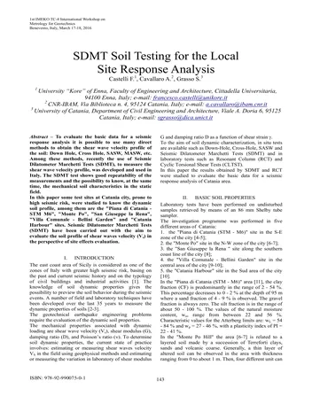 Más sobre 1er Taller Internacional Imeko Tc-4 sobre Metrología para Geotecnia