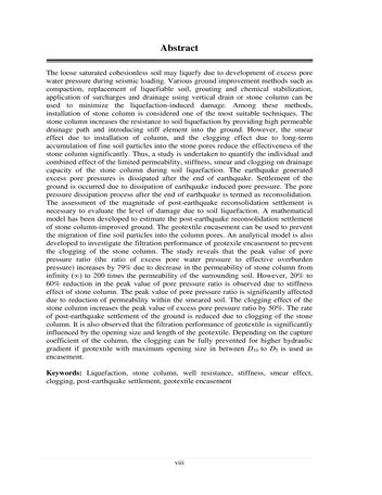 Más sobre Título Principal: El Efecto de la Permeabilidad Limitada, Rigidez, Manchas y Obstrucciones en la Capacidad de Drenaje.