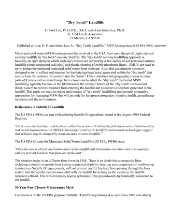 Más sobre Vertederos Secos