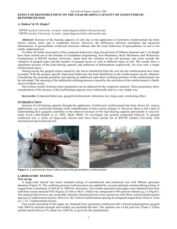 Más sobre Efecto del Refuerzo en la Capacidad Portante de Suelos Reforzados con Geosintéticos