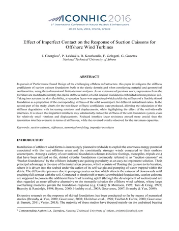 Más sobre Efecto del Contacto Imperfecto en la Respuesta de Cajones de Succión para Wi Offshore