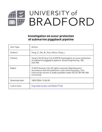 Más sobre Investigación sobre la Protección contra la Erosión de Tuberías Submarinas de Transporte.
